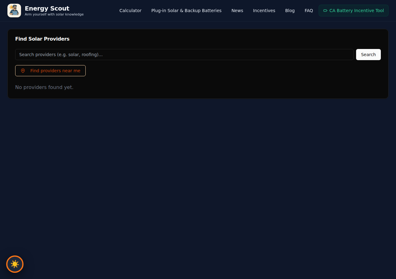 EnergyScout verified installer directory